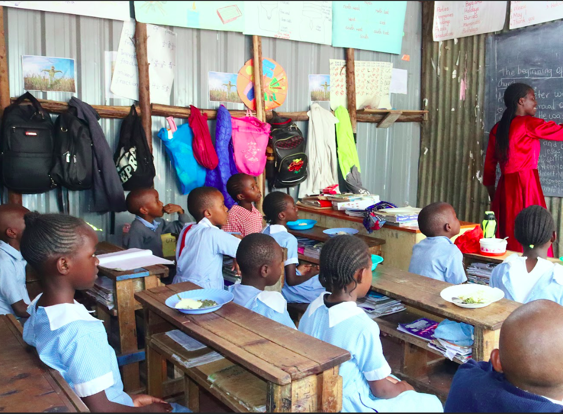 Students during class