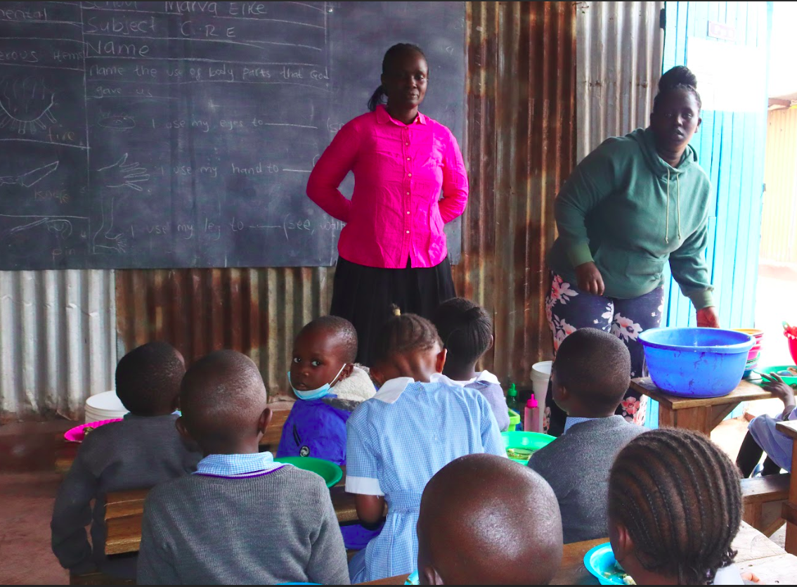 Pupils in the library